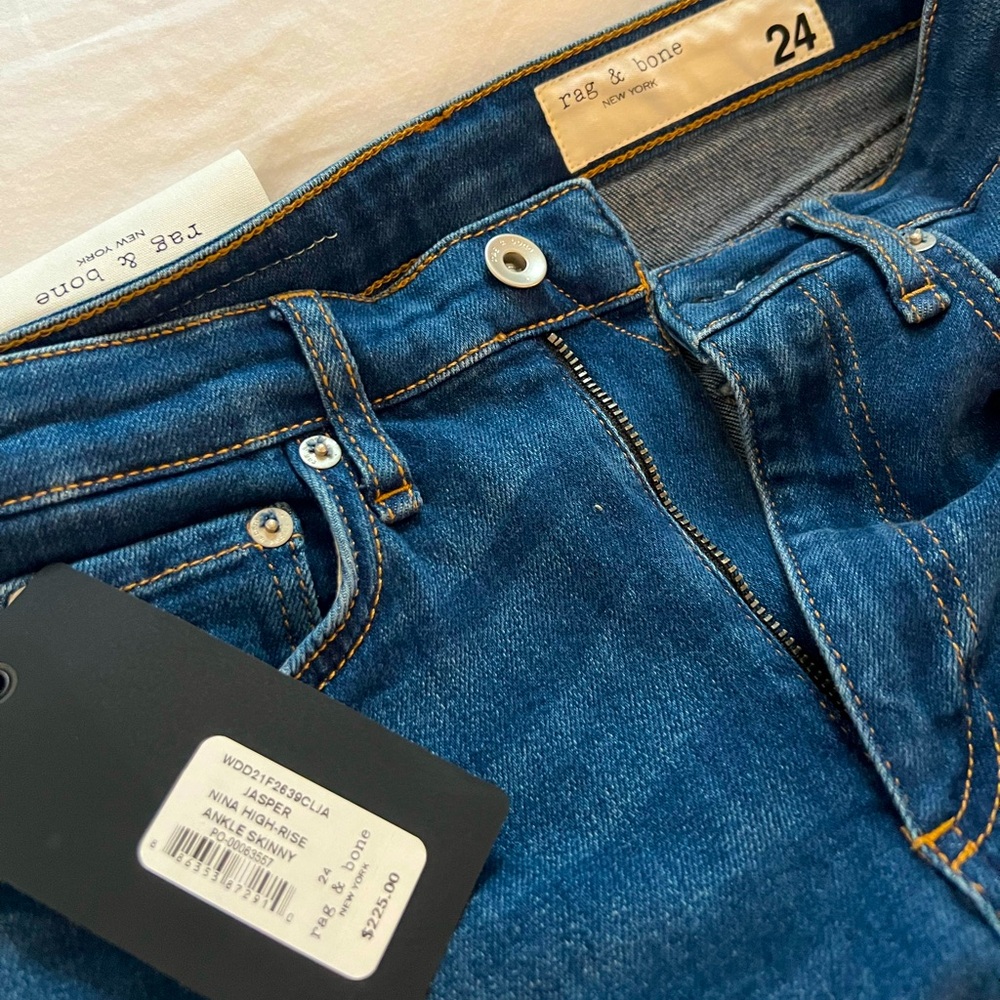 Rag and Bone high rise ankle skinny, size 24/xs